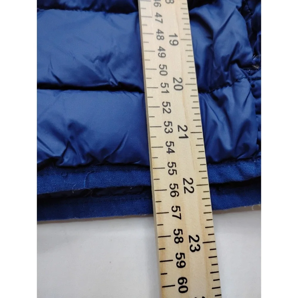 Eddie Bauer Jacket Kids XL Blue Goose Down Full Zip Puffer Pockets Outdoor 14/16